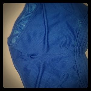 Blue athletic shorts